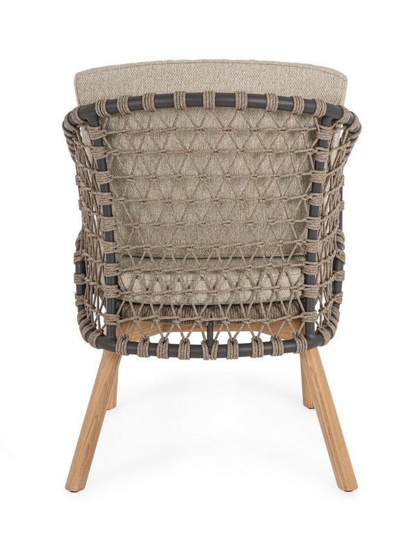 BT LARIA Bézs design Műrattan szék