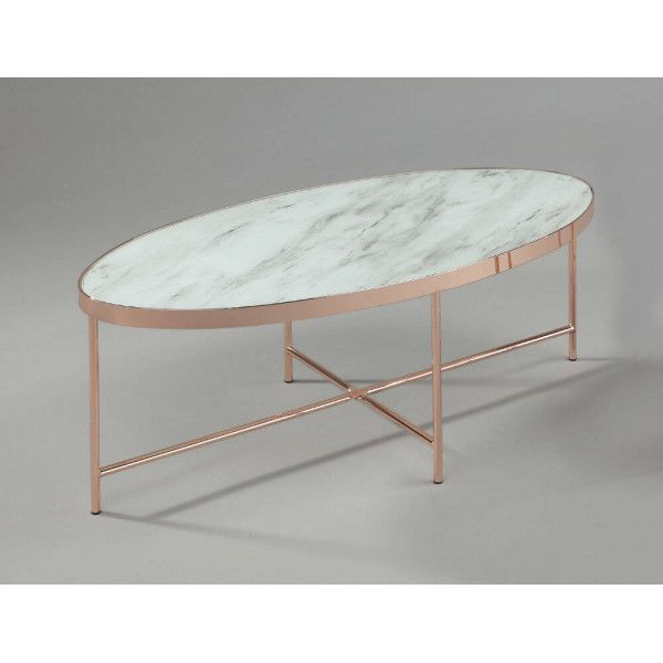 DL RONDA  Bronz elegáns Dohányzóasztal