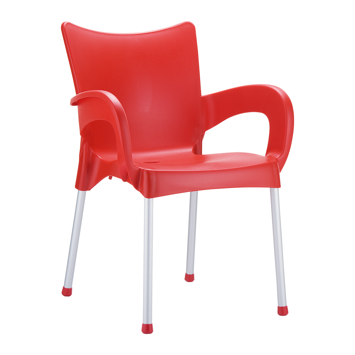 ST ROMEO Piros design Műanyag kültéri szék