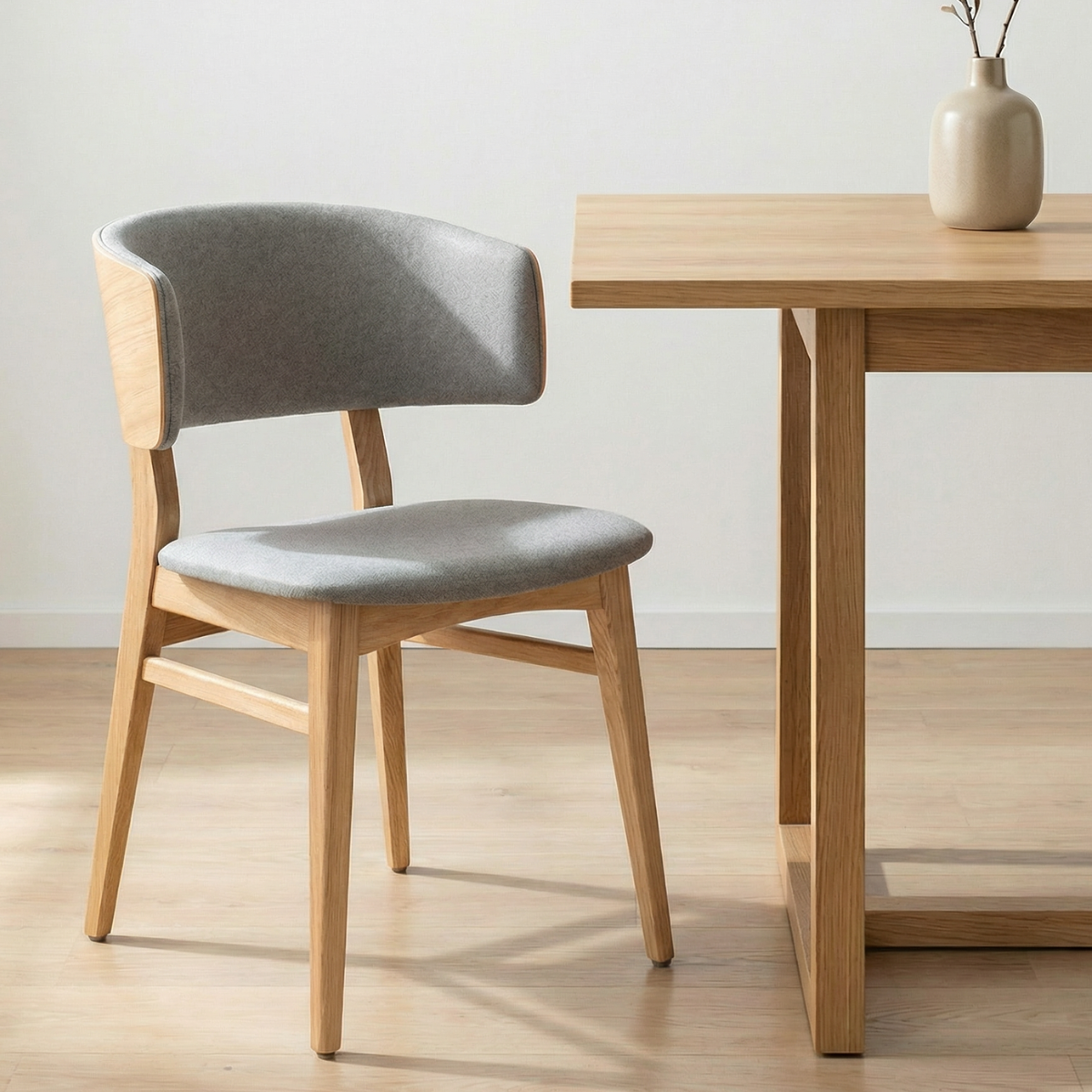 GB LUCY Szürke, Natúr klasszikus Fa beltéri szék