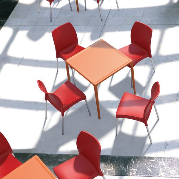 ST VITA Piros design Műanyag kültéri szék