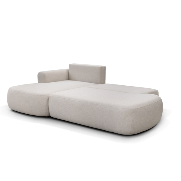 ET ANGIE Bézs design Sarokgarnitúra