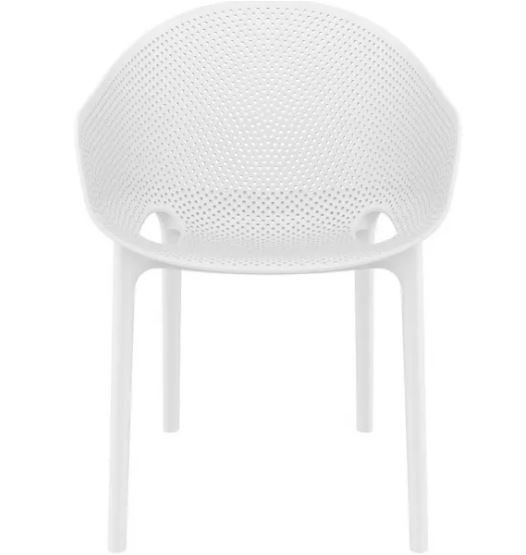 ST RAIN PRO Fehér minimalista Műanyag kültéri szék