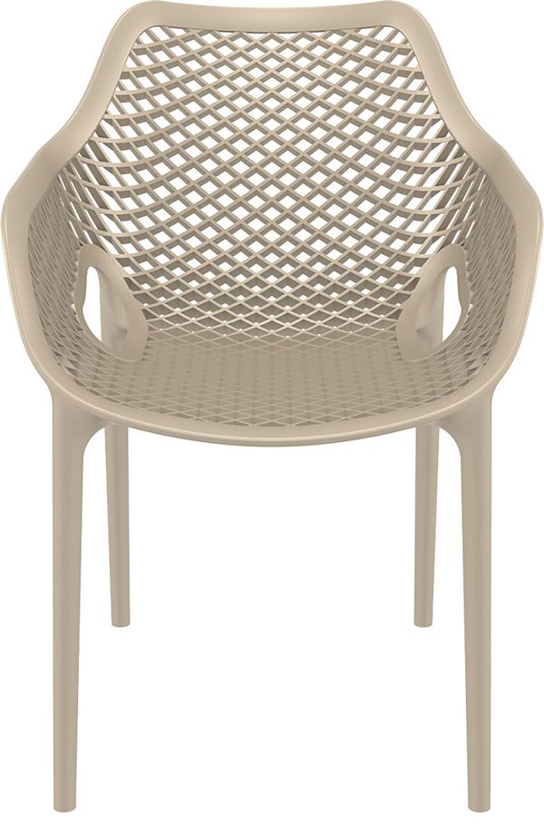 ST NET Taupe modern Műanyag kültéri szék