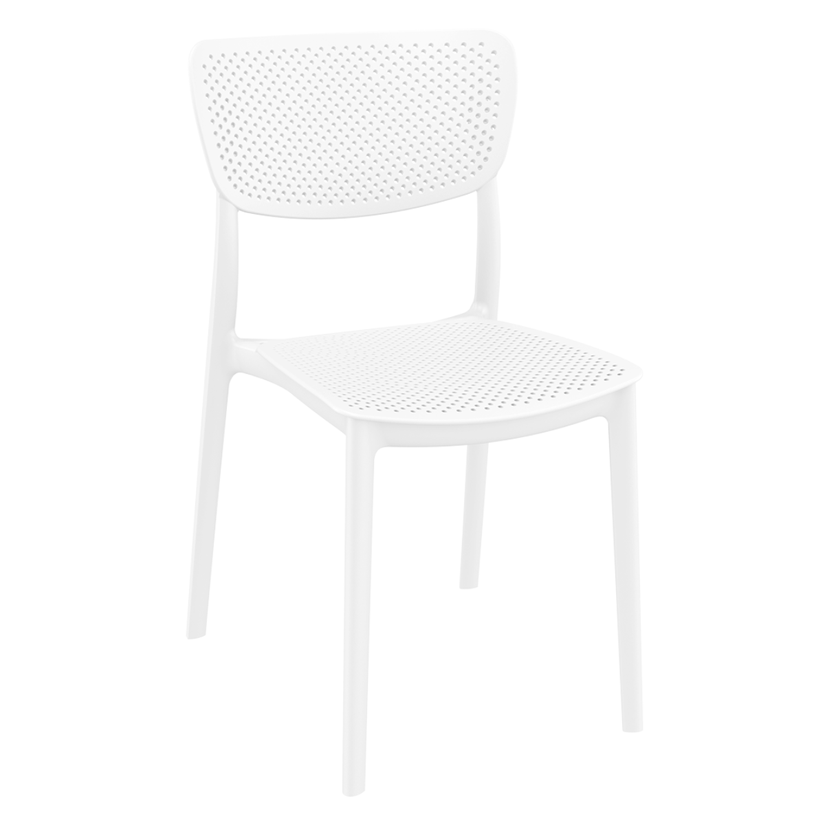 ST LUCY Fehér design Műanyag kültéri szék