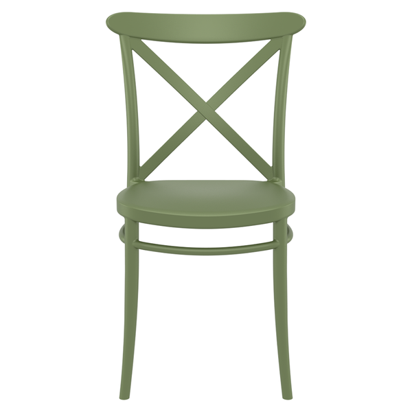 ST CROSS Zöld design Műanyag kültéri szék