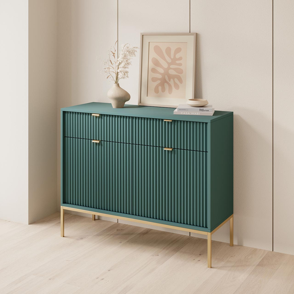 IK NOVARA Zöld design Komód