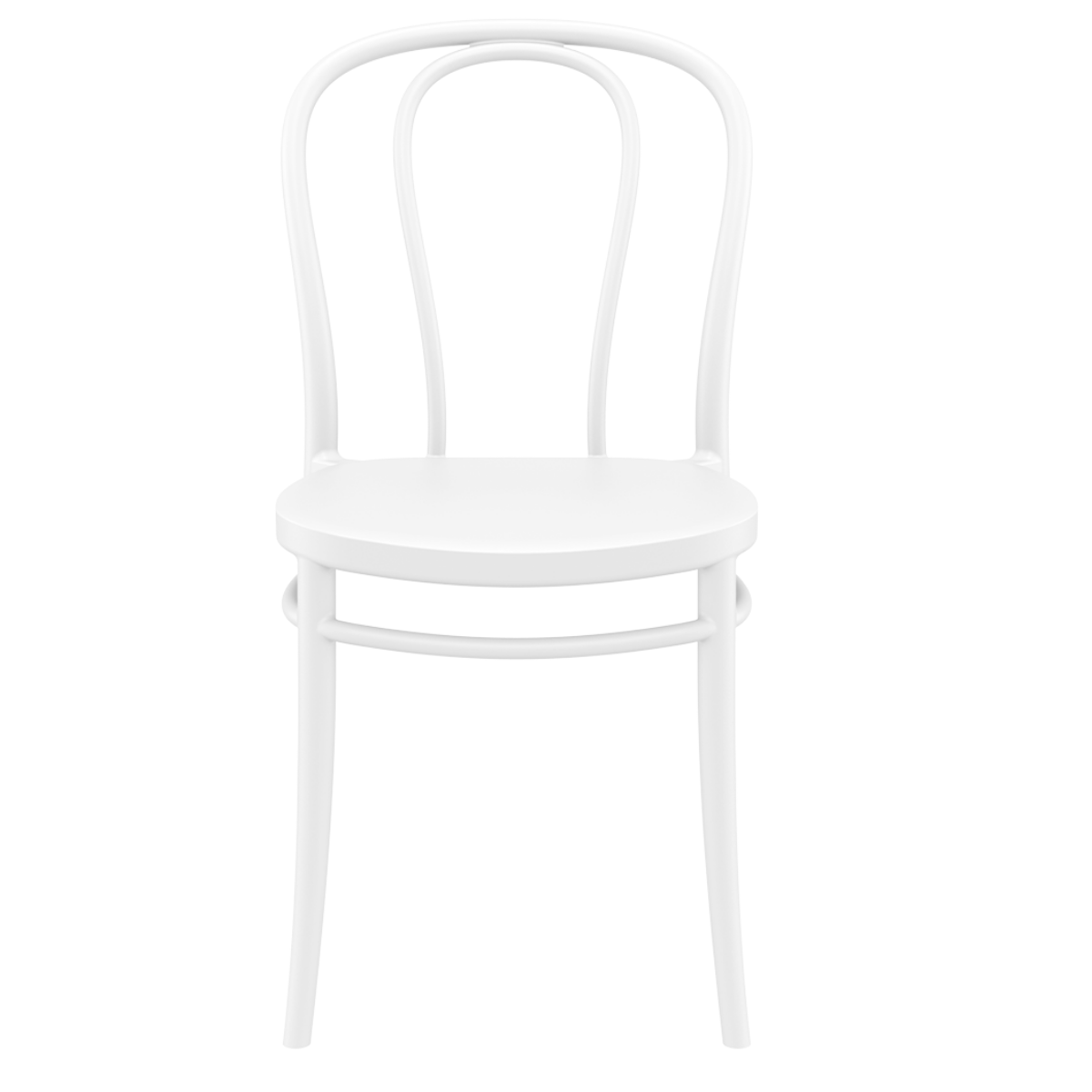 ST VICTOR Fehér design Műanyag kültéri szék