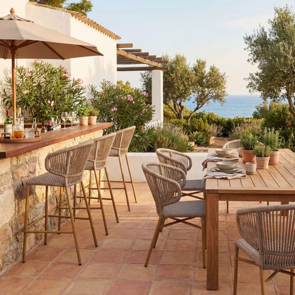 DL PLUTO P Barna klasszikus Polirattan kültéri szék