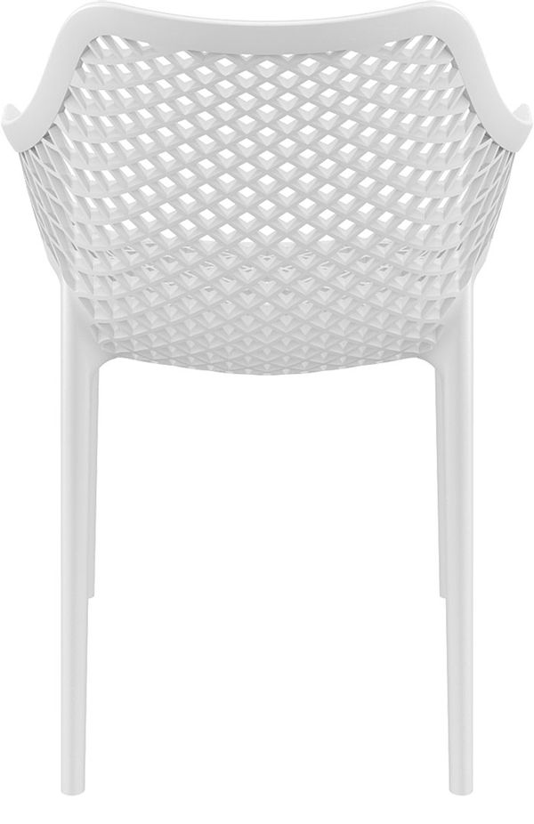ST NET Fehér modern Műanyag kültéri szék