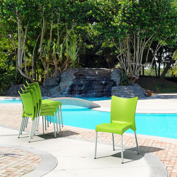 ST JULIETTE Zöld design Műanyag kültéri szék