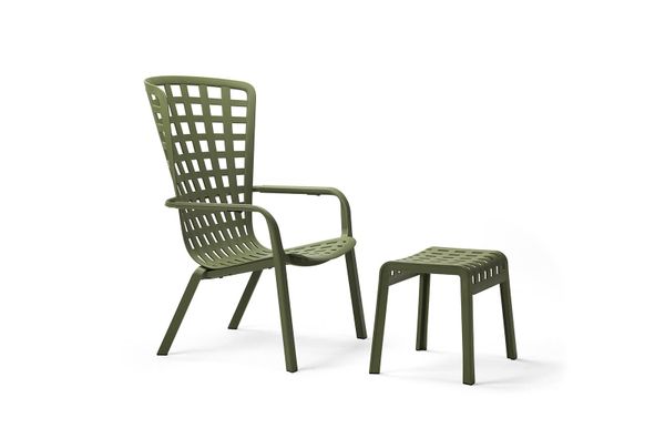 NARDI POGGIO Zöld design Műanyag kültéri szék