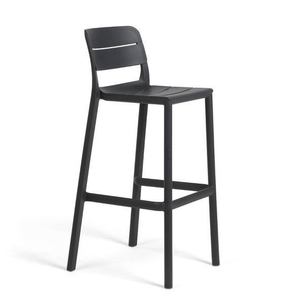 NARDI CASSIA STOOL Antracit design Műanyag kültéri bárszék