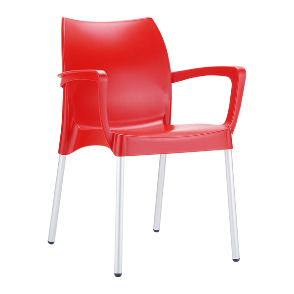 ST DOLCE Piros design Műanyag kültéri szék