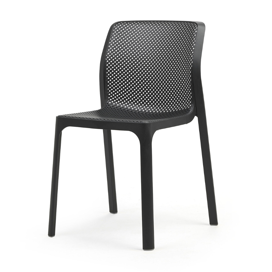 NARDI BIT Antracit minimalista Műanyag kültéri szék