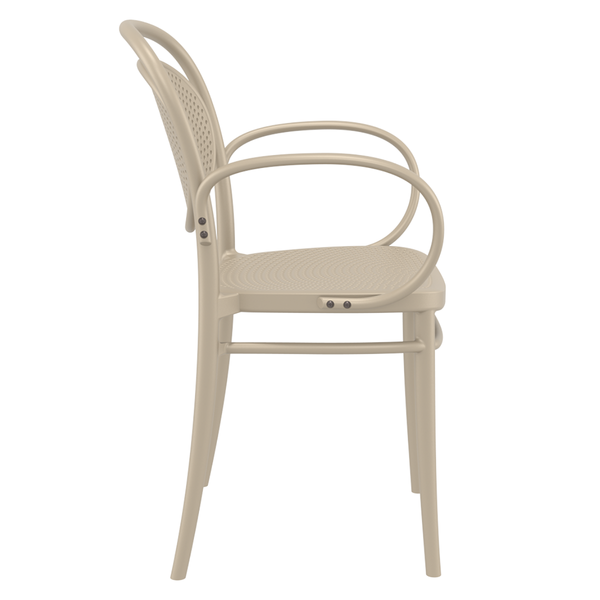 ST MARCEL XL Taupe modern Műanyag kültéri szék