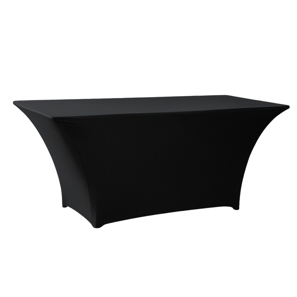 DL TABLE SPANDEX 180x80 Fekete klasszikus Konferencia, bankett spandex huzat