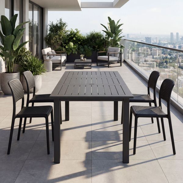 DL PERU / NARDI BORA BISTROT Szürke, Piros modern Kültéri szett