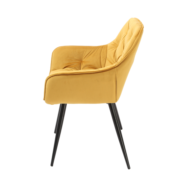 DL CHERRY   Sárga design Kárpitos beltéri szék