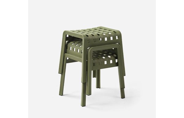 NARDI POGGIO Zöld design Műanyag kültéri szék