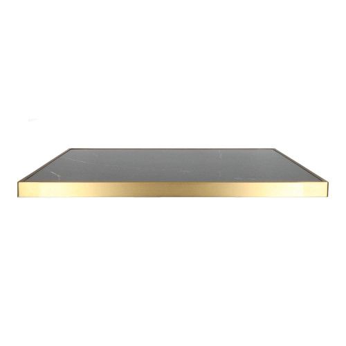 FT CERAMIC 70x70 Black elegant Decorated Indoor Tabletop
