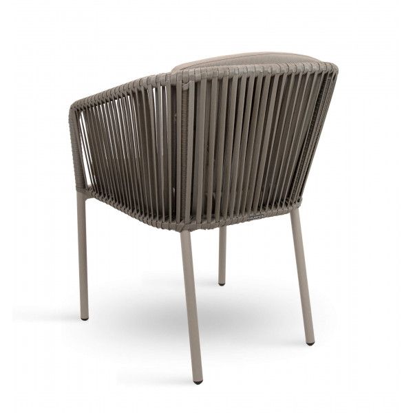 DL PANDA Barna elegáns Polirattan kültéri szék