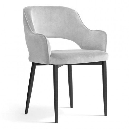 AT MAYA Grey elegant Upholstered indoor chair