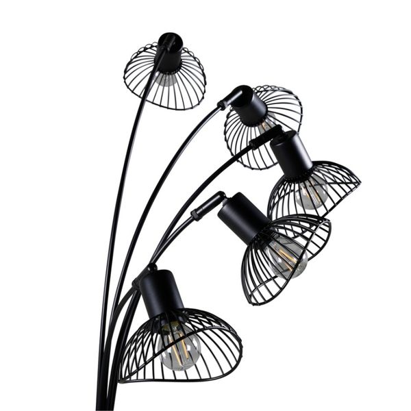 VD LISA Fekete design, modern Beltéri állólámpa