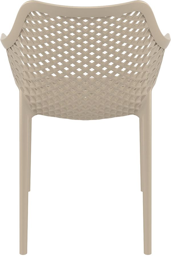 ST NET Taupe modern Műanyag kültéri szék