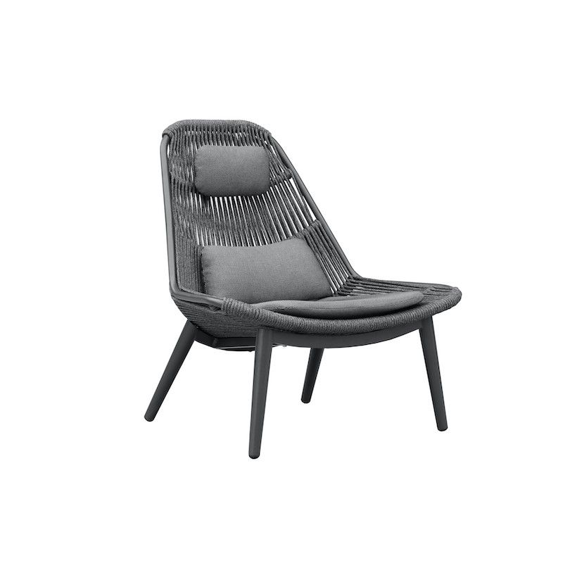 AT COMO Szürke design Kültéri fotel