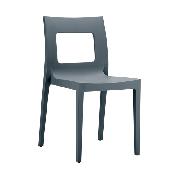 ST LUCCA Szürke design Műanyag kültéri szék