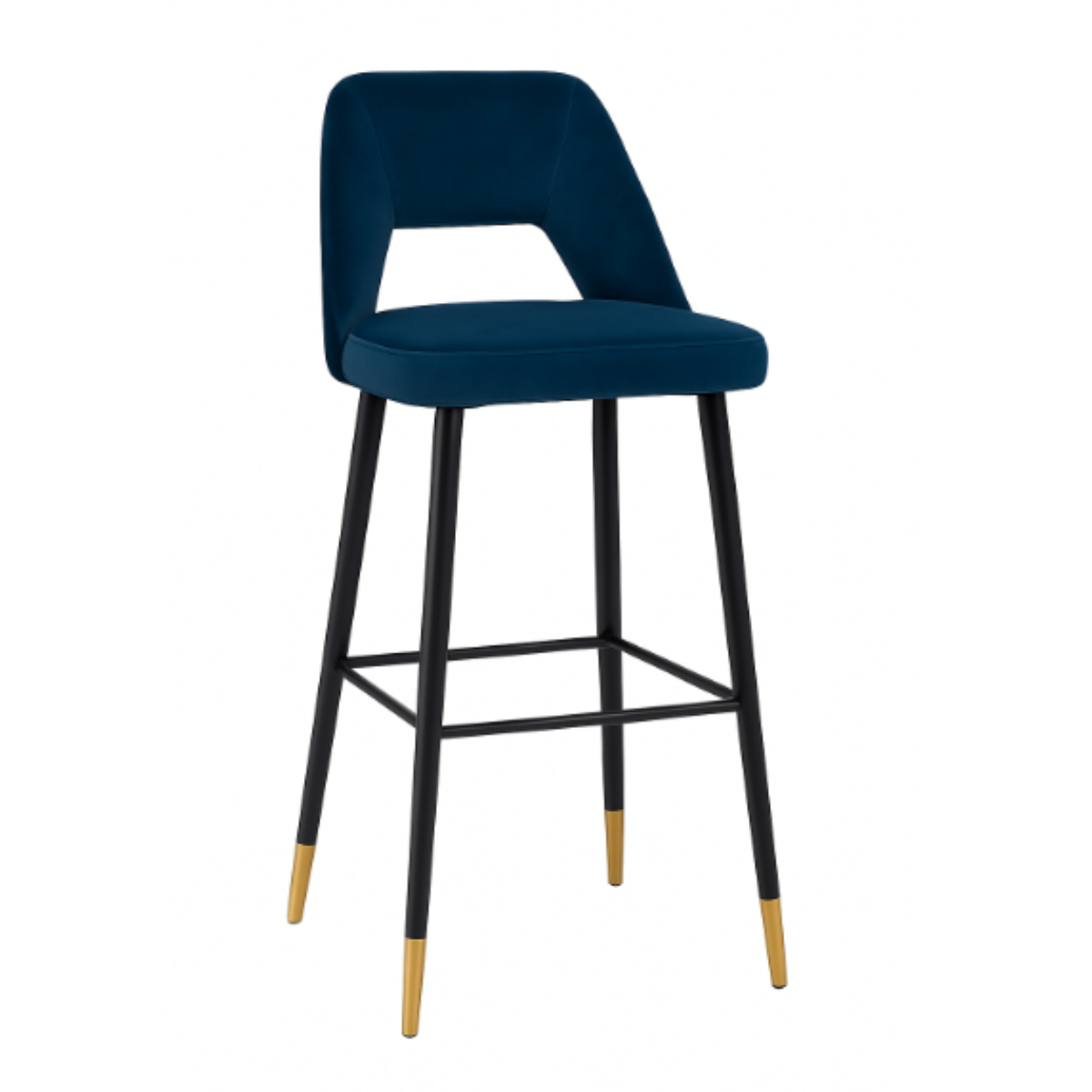 DL FANNY  Kék design Kárpitos beltéri bárszék