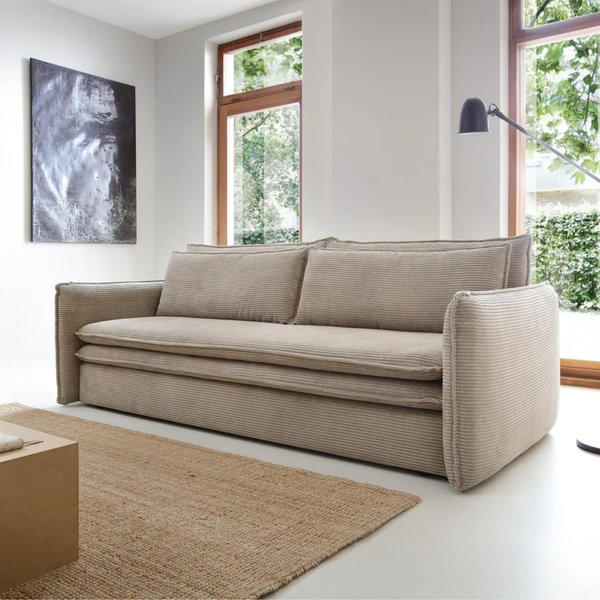 IK TILANA Bézs modern Ágyazható kanapé