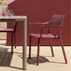 NARDI CASSIA ARMCHAIR Bordó design Műanyag kültéri szék