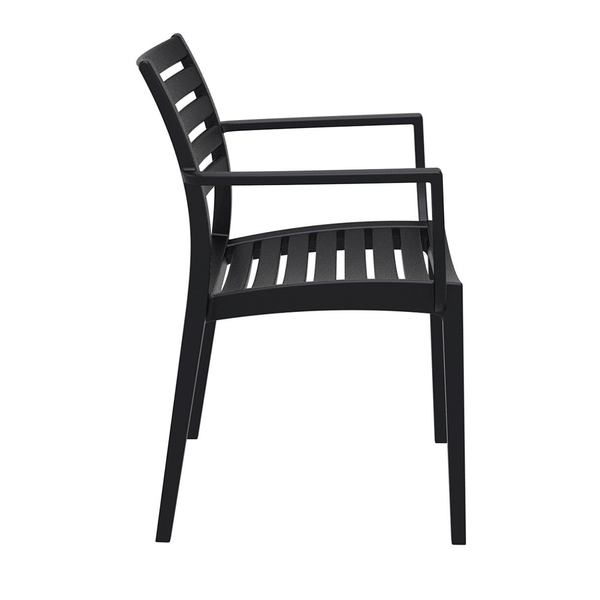 ST ARTEMIS  Fekete design Műanyag kültéri szék