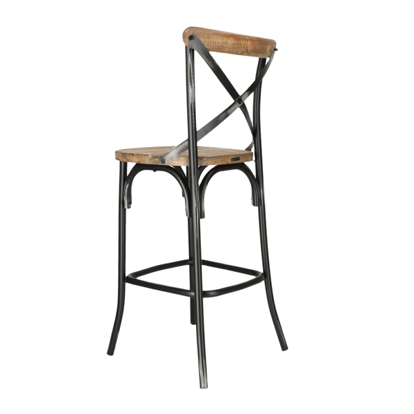 DL CROSS 4 étkezőszék + 2 bárszék Fekete, Fa vintage Csomagajánlat