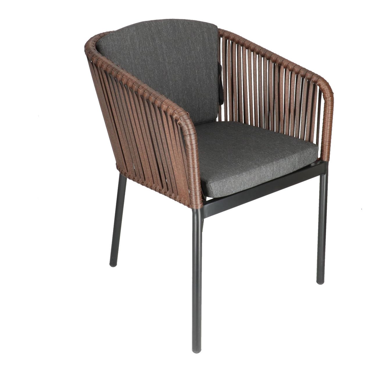 DL PANDA CHOCOLATE Barna elegáns Polirattan kültéri szék