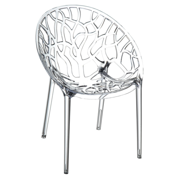 AT-ST CRYSTAL Fehér design Műanyag kültéri szék