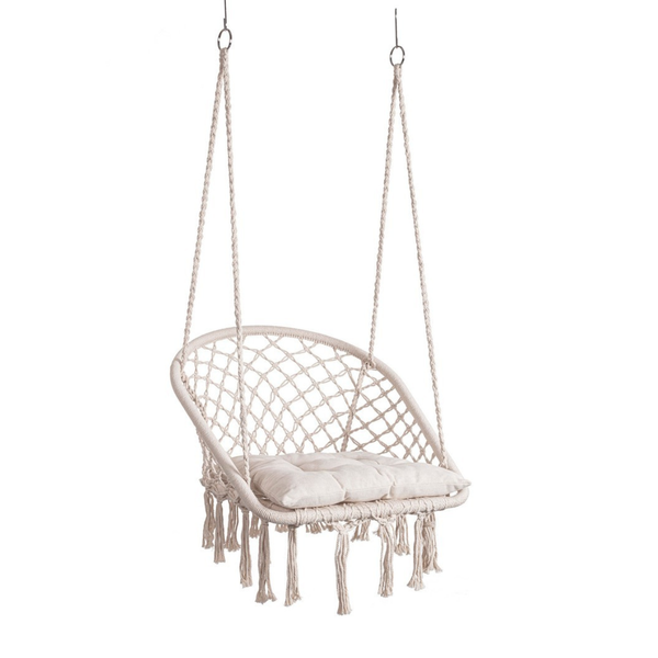 BT ILIAN Bézs design Kültéri függő fotel