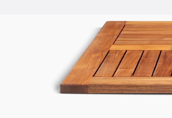 PEDRALI TEAK TOP 60x60 Brown classic Outdoor Teak Tabletop