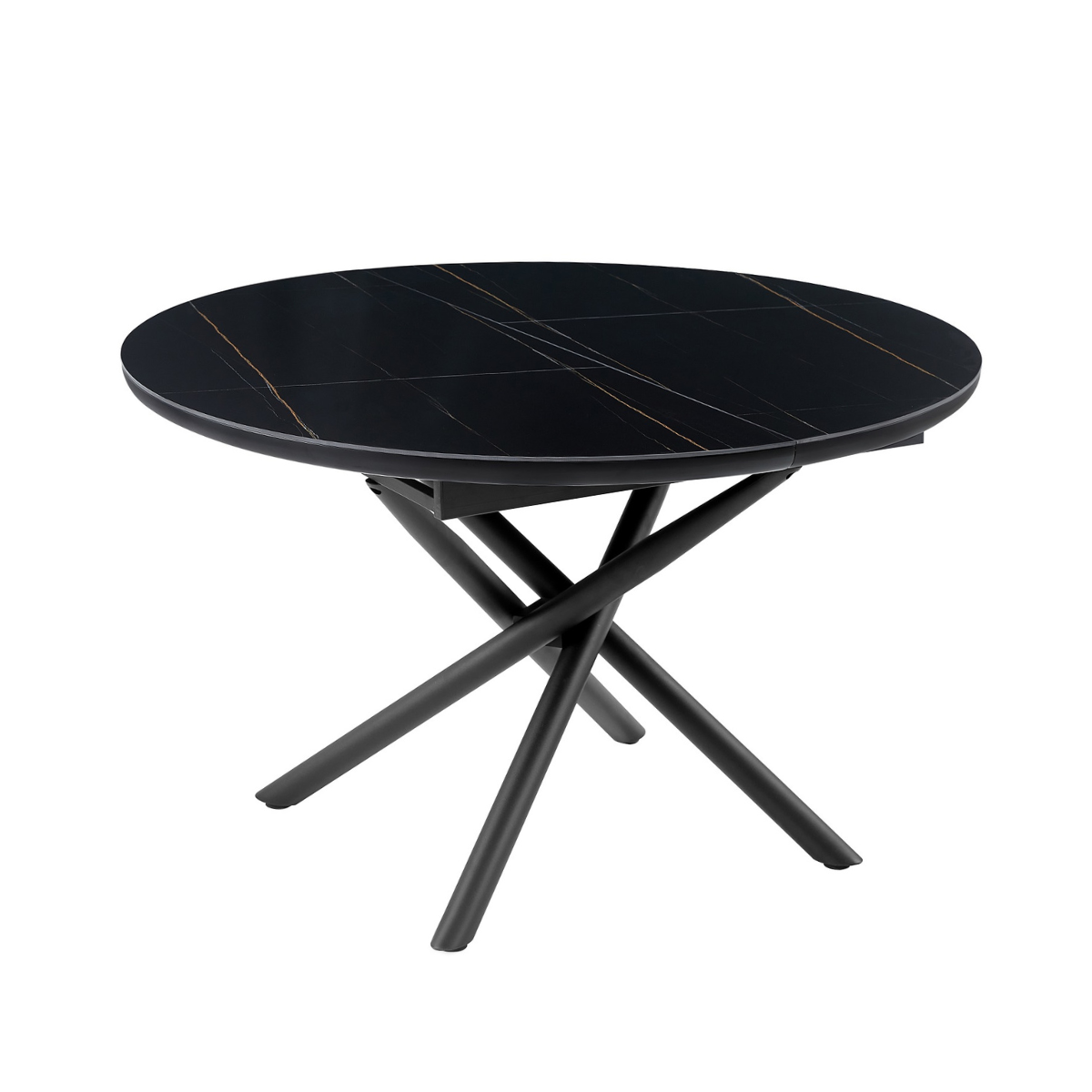 ET NORA Fekete design Beltéri komplett asztal