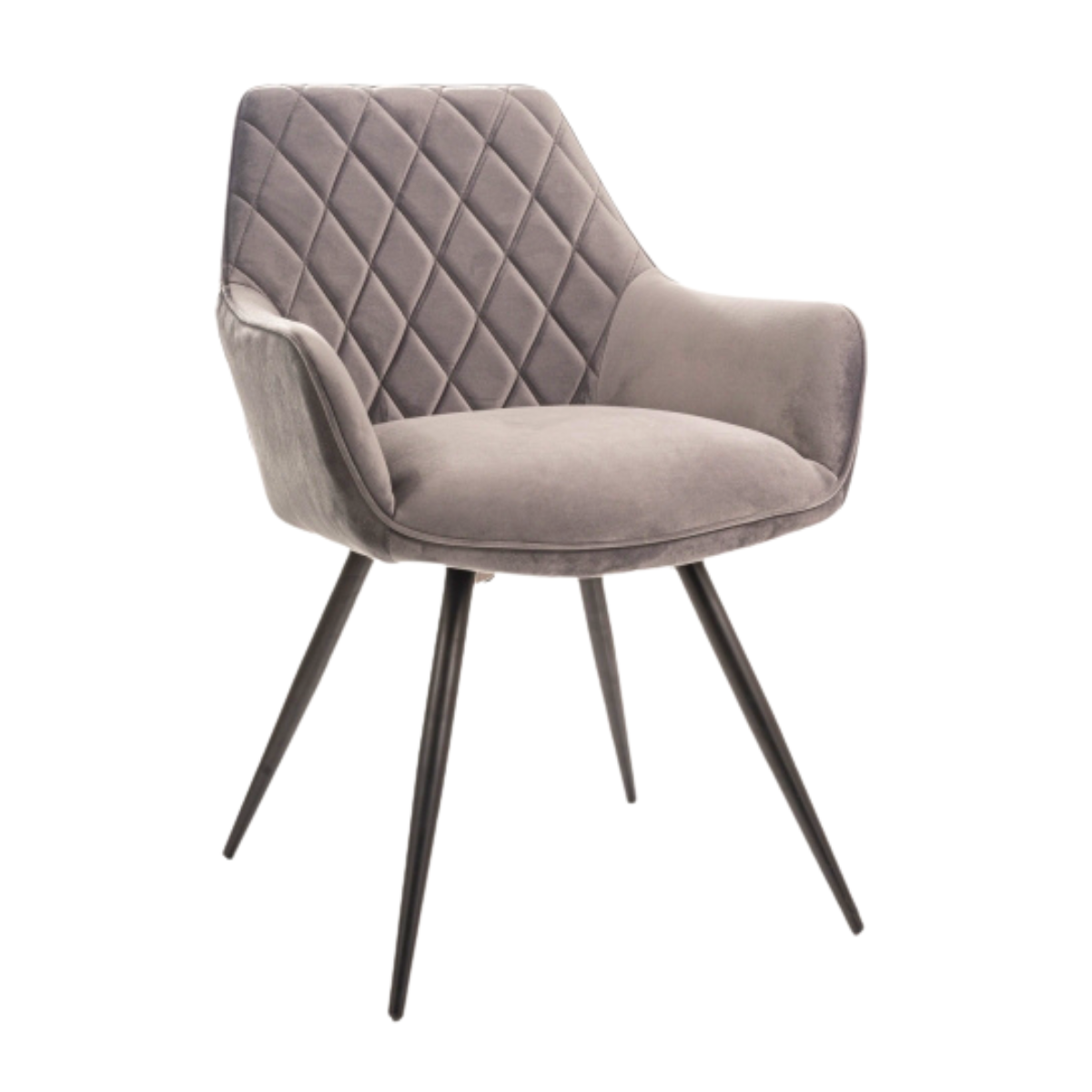 DL NELIA Grey elegant Upholstered indoor chair