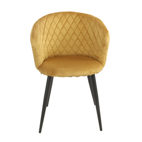 ET KATHERIN Sárga design Kárpitos beltéri szék