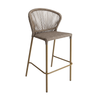 DL PLUTO Brown classic Polyrattan outdoor bar stool