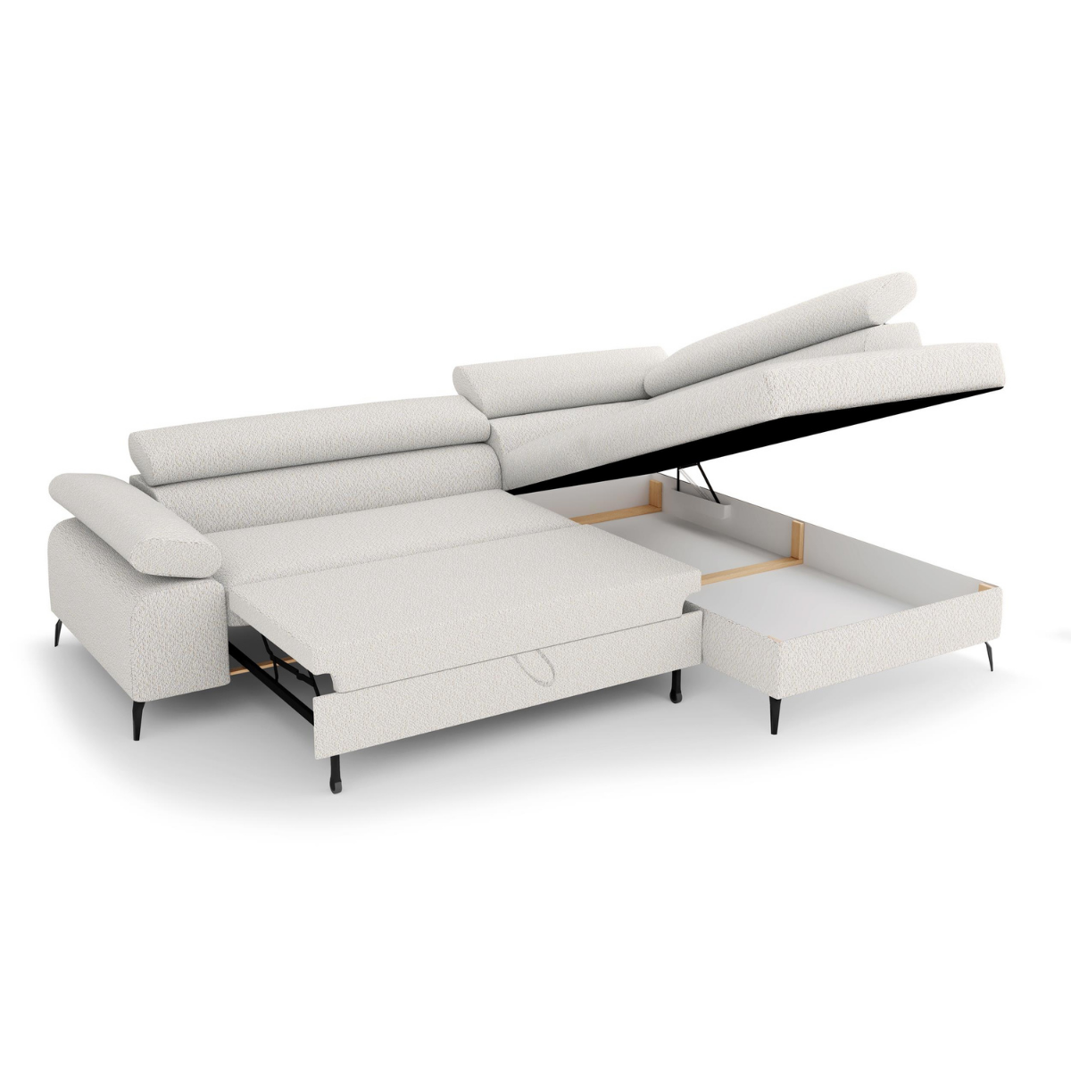 ET ORLIX Bézs design Sarokgarnitúra