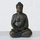 B BUDDHA  FIGURINE Fekete design Asztali dekoráció