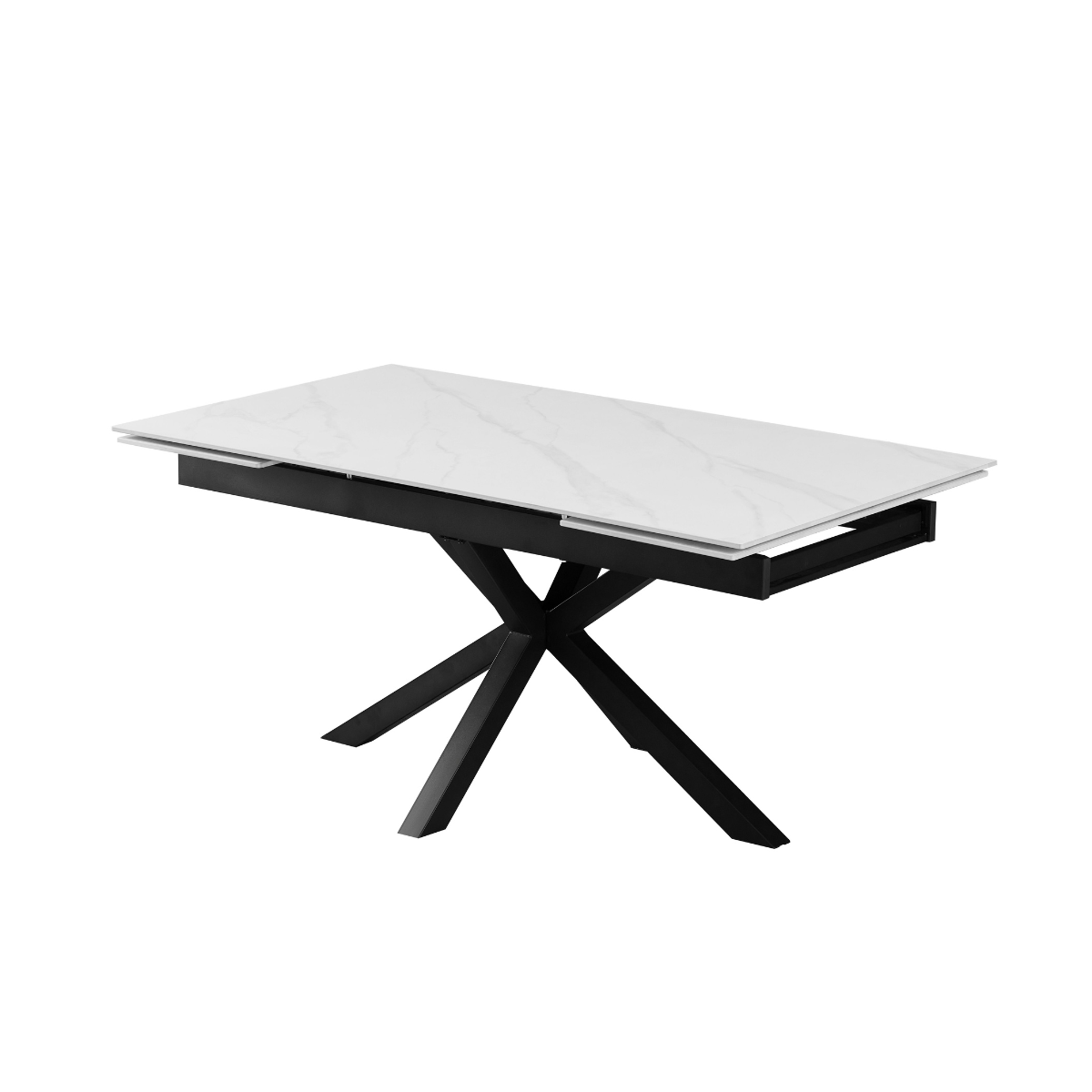 ET MELANIE Fehér design Beltéri komplett asztal