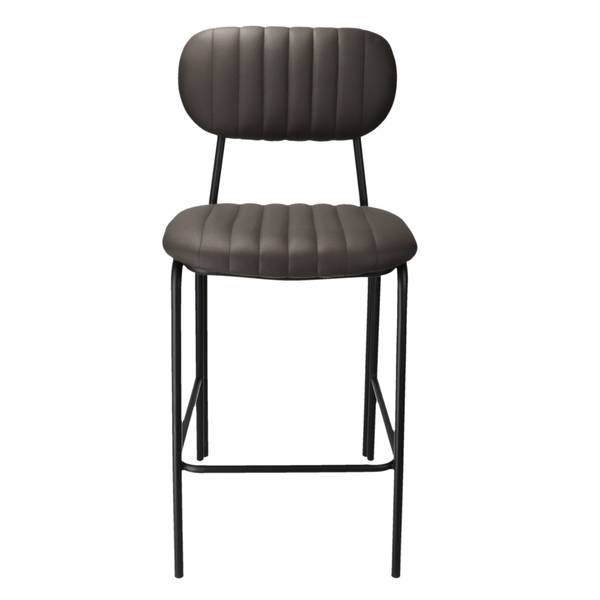 DL TEMPLE Fekete industrial Alacsony bárszék