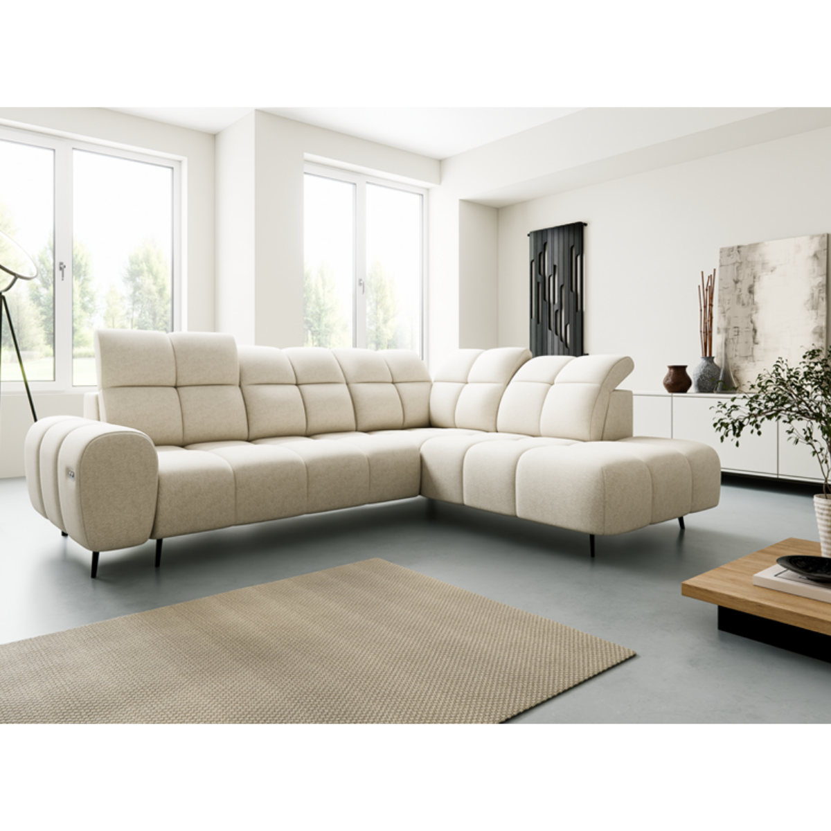 ET NORVEX Több színben design Sarokgarnitúra