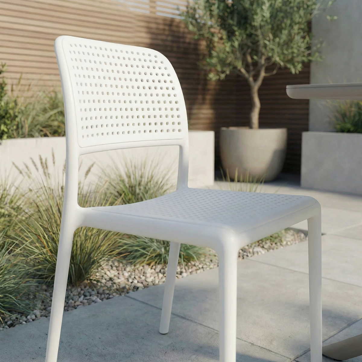 NARDI CLIP 80 / BORA BISTROT Fehér, Taupe modern Kültéri szett